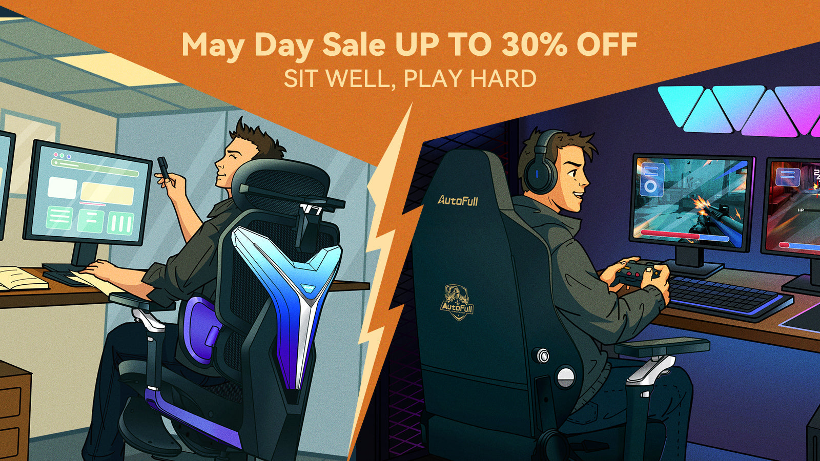 Autofull gaming chair labor day 