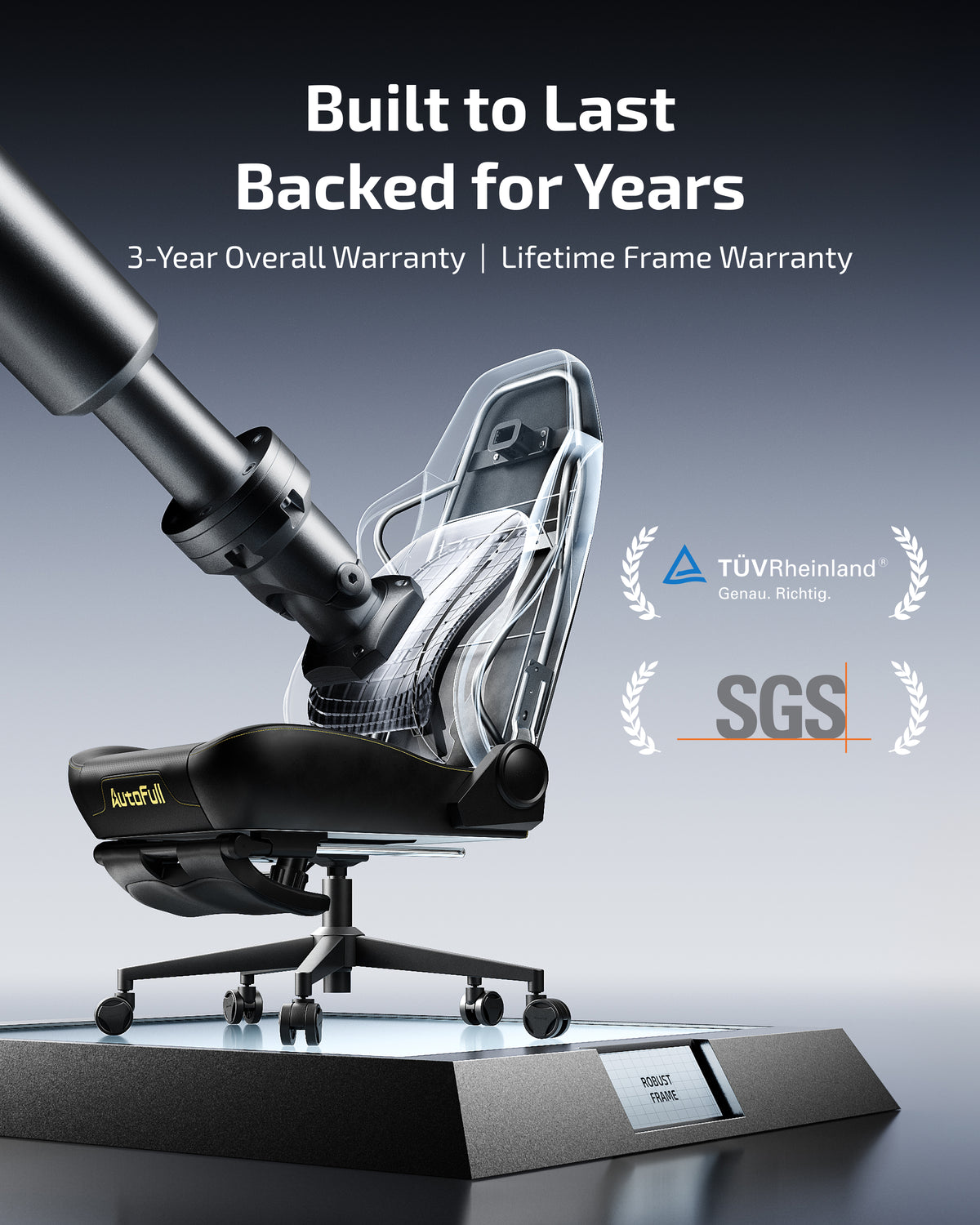 AutoFull C3 Pro ゲーミングチェア 上下・前後調整ヘッドレスト 3Dアームレスト 最大160°ロッキング